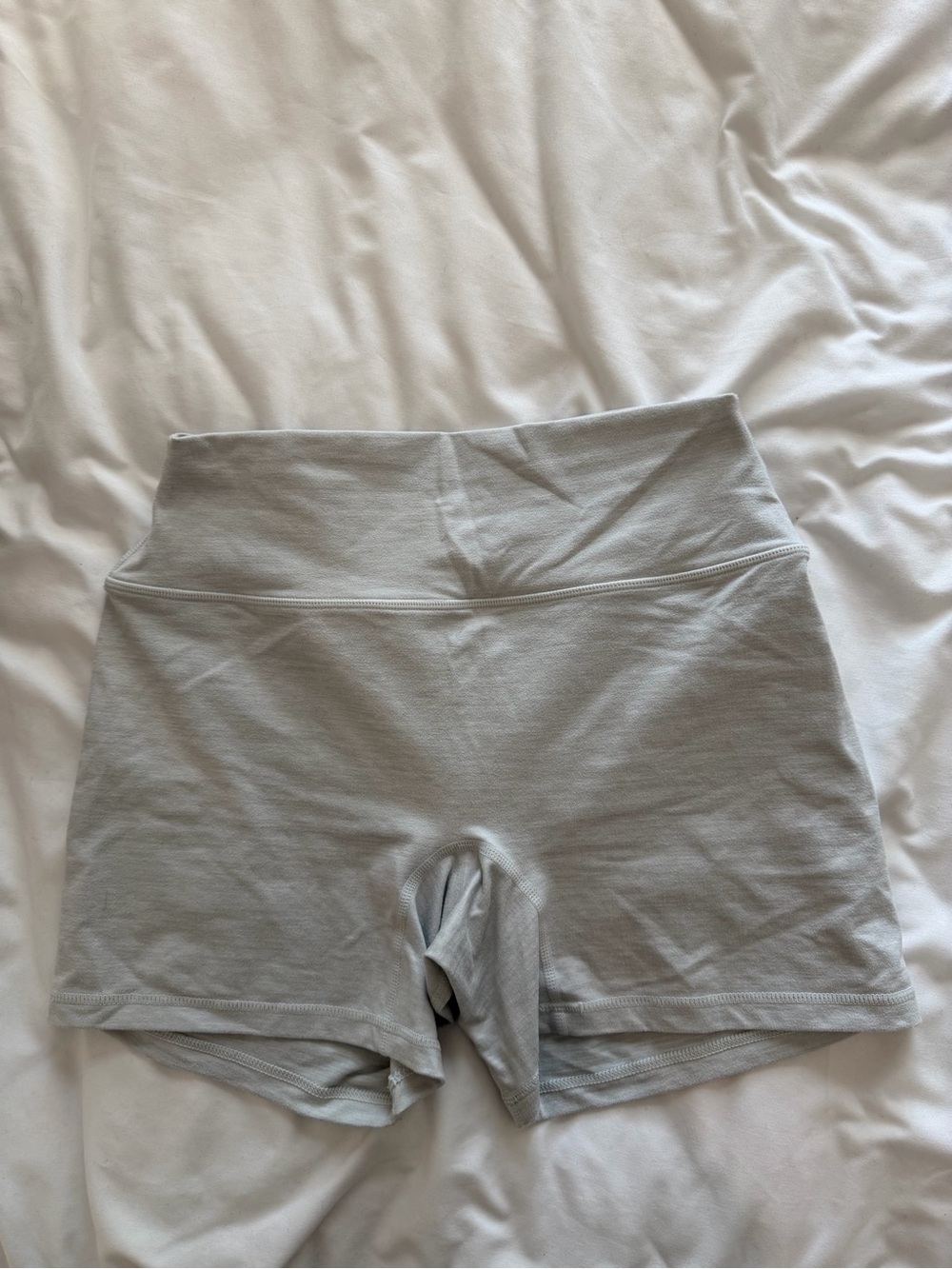 SET Active High-Rise Light Gray Women's Workout Shorts